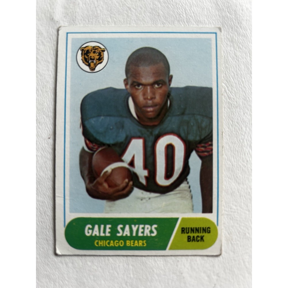1968 Topps #75 Chicago Bears HOFer Gale‎ Sayers Card Excellent Condition